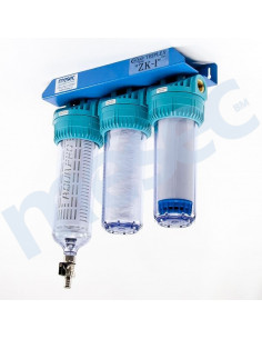 MESEC Triplex "ZK10-I" Pro, vodni filter z izpustom, priklop 3/4"