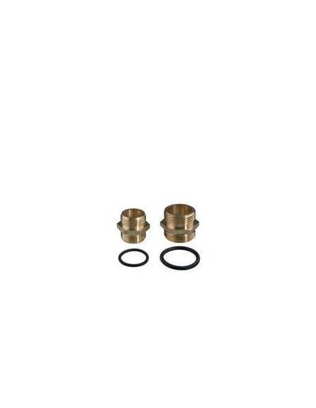 Medeninasti priklop 3/4" z O-ringom, par