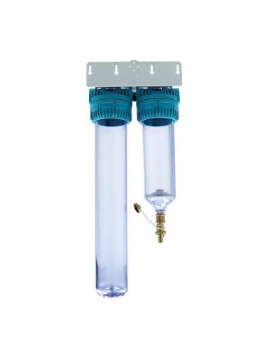 MESEC Duplex 20-i Pro, ohišje filtra, priklop 3/4"F (brez filtrirnih vložkov)