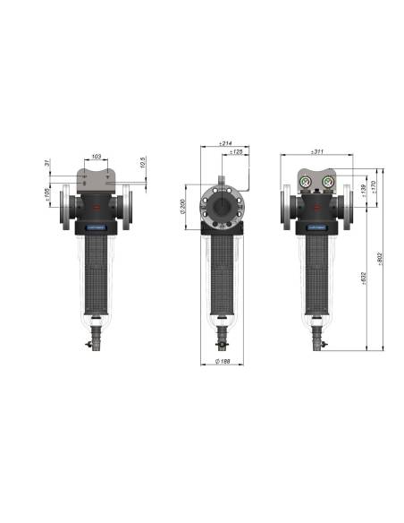 Cintropur mehanički filter za vodu, tip NW800 (DN80)