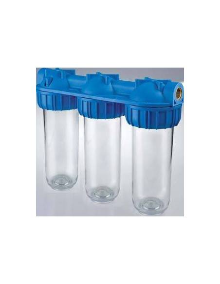 Filter za vodu TRIPLEX plus 3P-SX-TS, 10'' trostruko kućište, priključak 1''