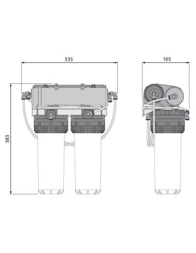 AQUA KRISTAL® AK480RW-US-BC (UltraSafe), čistilnik za pitno vodo (za kapnice)
