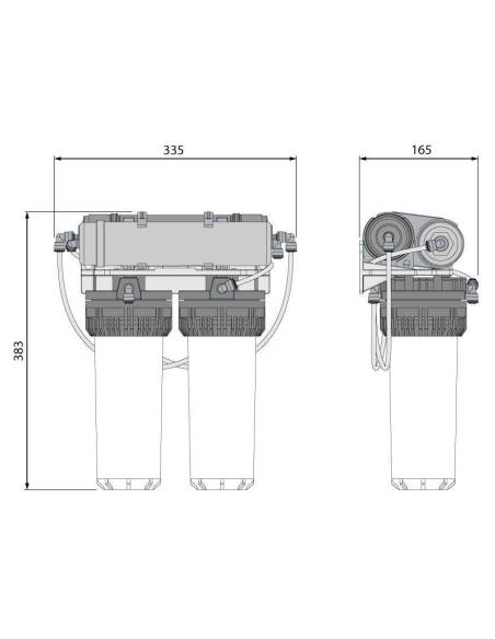 AQUA KRISTAL(R) AK380MPUF-BC, pročiščivać pitke vode za kišnicu s BC mineralizatorjem