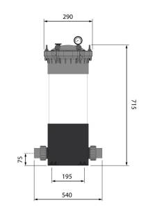 HPCF-5DC2-B ''Multicartridge'' filter DN50, 5x20", PN6 2