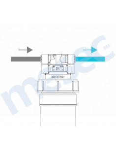 R HEAD - kartušna glava za ROCK serijo 3/8" / Head "R" no flow control with wall bracket (Exclusive)