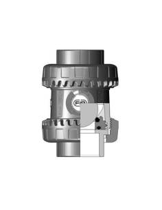 Nepovratni ventil, d20, DN15, PN16, Union ball check valve, z metričnim priključkom za lepljenje