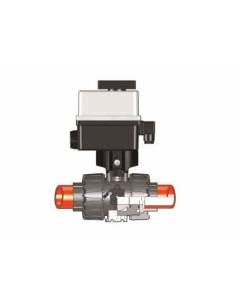 PP-H VKRIM/CE, d50/DN40, PN 10, Elektronski krogelni ventil za regulacijo pretoka