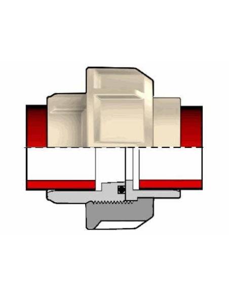 Holender, d63, PN10, PP-H, EPDM brtvilo, za fuzijsko zavarivanje