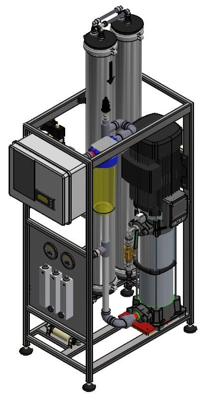 Mesec MRO-E 600/4-G, Reverzno osmozni sistem