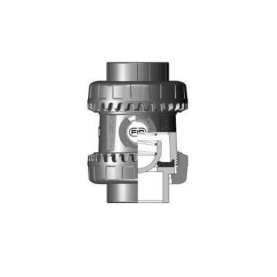 SSEIV, EASYFIT, DN65 do DN100, vzmetni nepovratni ventil s priklopi za lepljenje, PVC-U